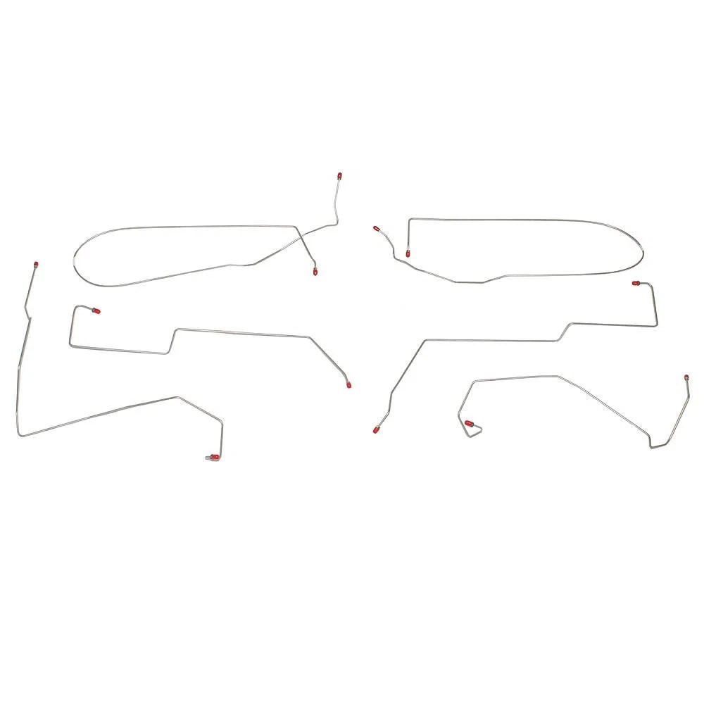 2000-2007 Ford Focus Complete Brake Line Kit No ABS Rear Drums CBK0209SS
